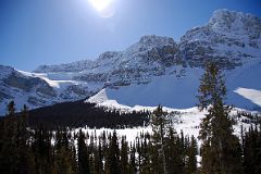 36 Crowfoot Mountain and Glacier From Viewpoint On Icefields Parkway